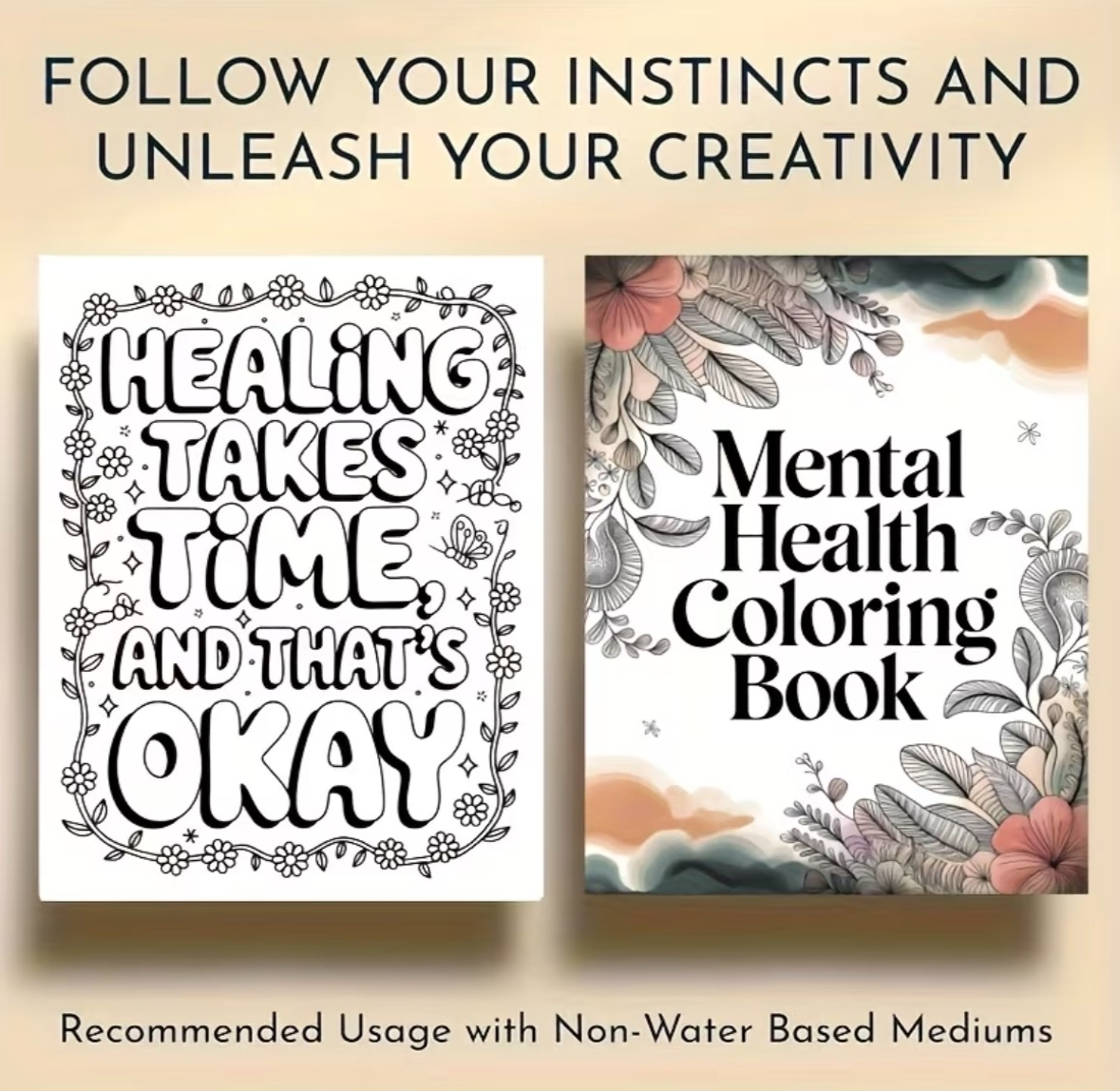 Mental Health Coloring Book cover